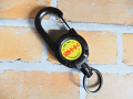 4610ｍotors Carabiner Reel Key Ring BLACK シロウトモータース カラビナ リール キーリング 黒★4610MOTORS シロウトモータース