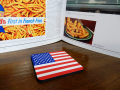 【AMERICAN DINER】 RUBBER COASTER USA FLAG ラバーコースター アメリカンダイナー アメリカ国旗  アメリカ合衆国