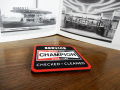 【AMERICAN DINER】 RUBBER COASTER CHAMPION SPARK PLUG ラバーコースター アメリカンダイナー スパークプラグ チャンピオン