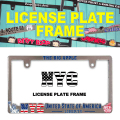 NYC LICENSE PLATE FRAME  Lic-Flame-THE BIG APPLE NYC UNITED STATE OF AMERICA LIBERTY ライセンス プレート フレーム 日本車対応サイズ アメリカン雑貨