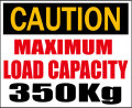 ＣＡＵＴＩＯＮ・最大積載量350ｋｇ★Ｃ/Ｄステッカー★シロウトモータース★