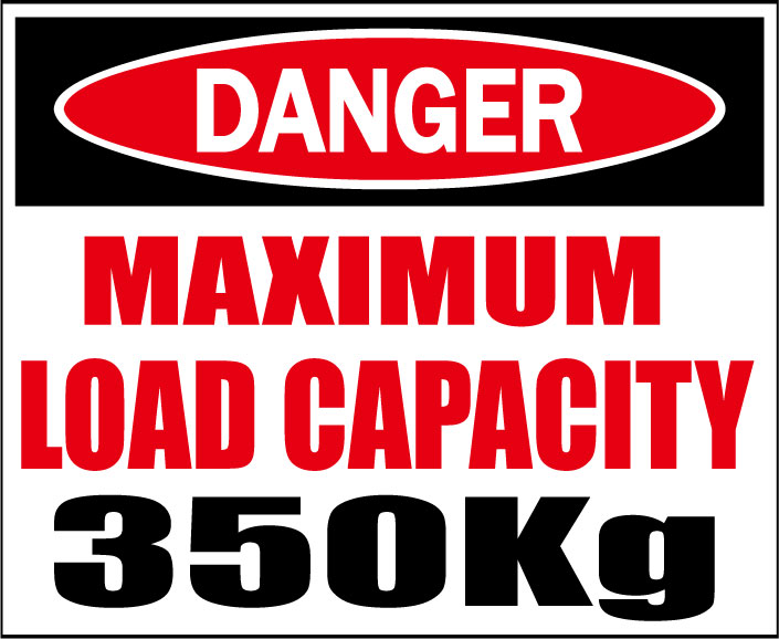 ＤＡＮＧＥＲ・最大積載量350ｋｇ★Ｃ/Ｄステッカー★シロウトモータース★