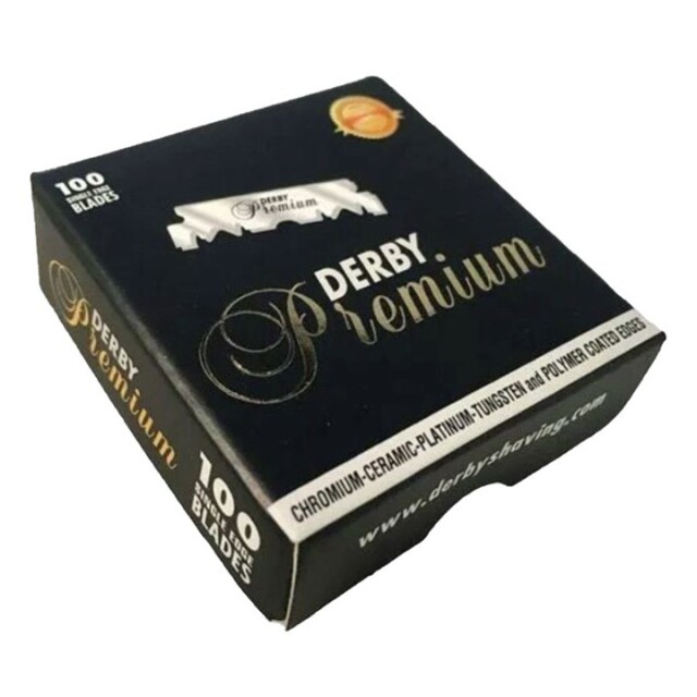 ダービープレミアム　片刃　100枚入（カミソリ替刃）