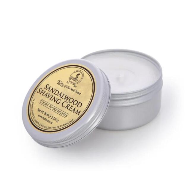 サンダルウッドシェービングクリーム  75ml　【テイラー・オブ・オールドボンドストリート】　