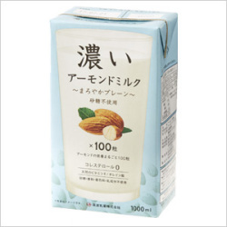 【筑波乳業】 濃いアーモンドミルク ～まろやかプレーン～ 1000ml