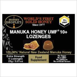 【ハニージャパン】 100%UMFマヌカハニー 10+ ロゼンジ(のど飴) 6粒