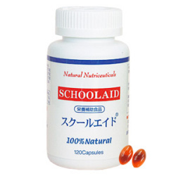 【終売・賞味期限2021.2月まで・学習サポート】 スクールエイド 120カプセル＜DHA・GLA・PS＞
