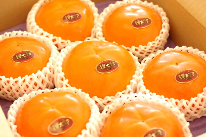 輝太郎柿(きたろうがき)通販 鳥取県の早生柿で大玉品種を販売　約7玉〜約9玉