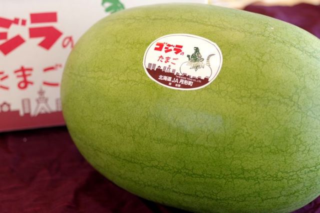ゴジラのたまご西瓜販売 北海道月形町大玉スイカを通販で取寄。