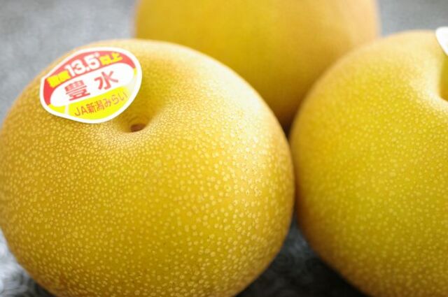 新潟県 豊水梨の通販 糖度13度以上。一糖賞・糖鮮確実・梨の実館