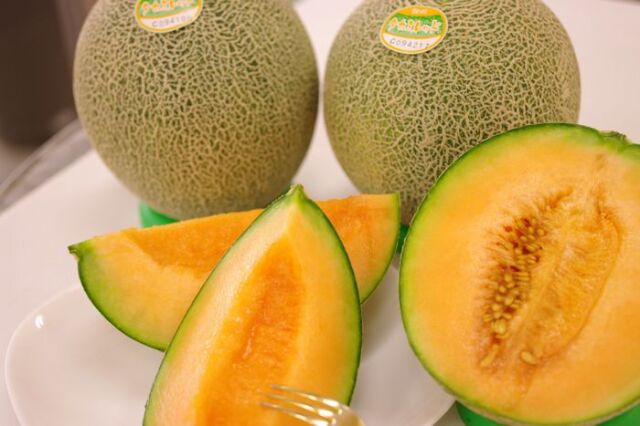 飯岡タカミレッドメロン通販 千葉産。赤肉貴味を販売取寄。お中元果物ギフトに。