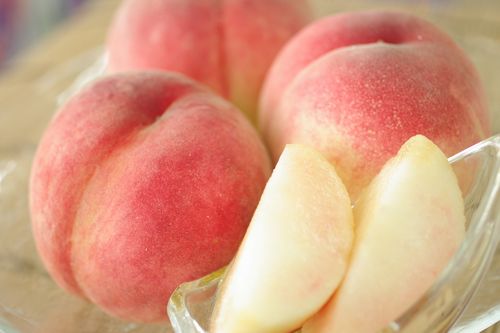 新福島のサンピーチ桃通販 福島ブランド桃を取寄販売 中箱 約7玉 約9玉