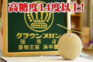 父の日クラウンメロン　 1・3ｋ前後「静岡産」 1玉入