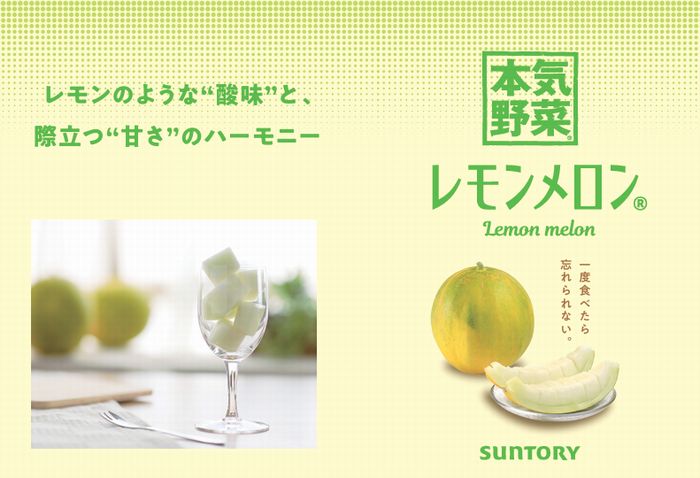 レモンメロン  日本産　レモンのような酸味と際立つ甘さのハーモニー