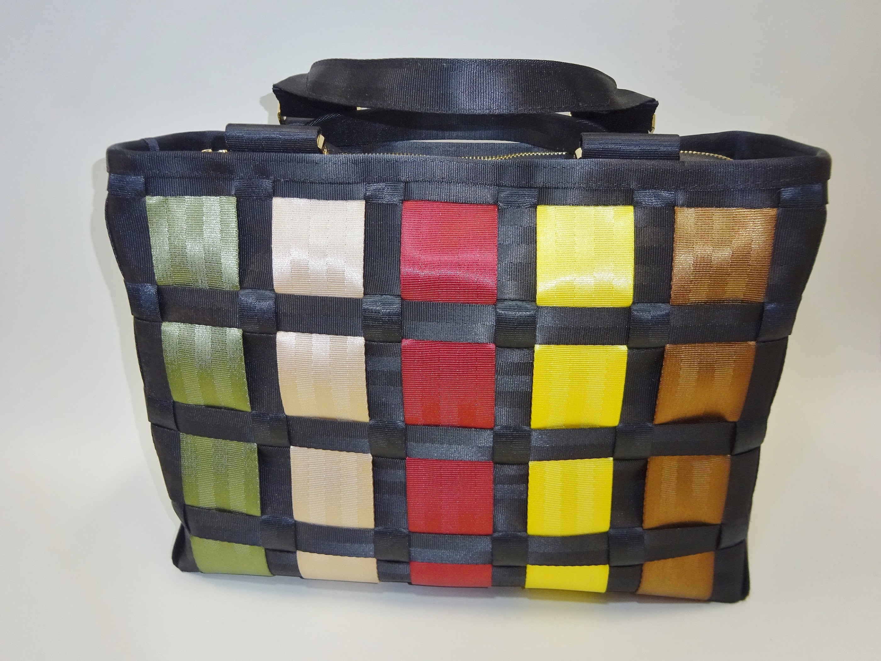 シートベルトボストンバッグL(黒):SB4006BK