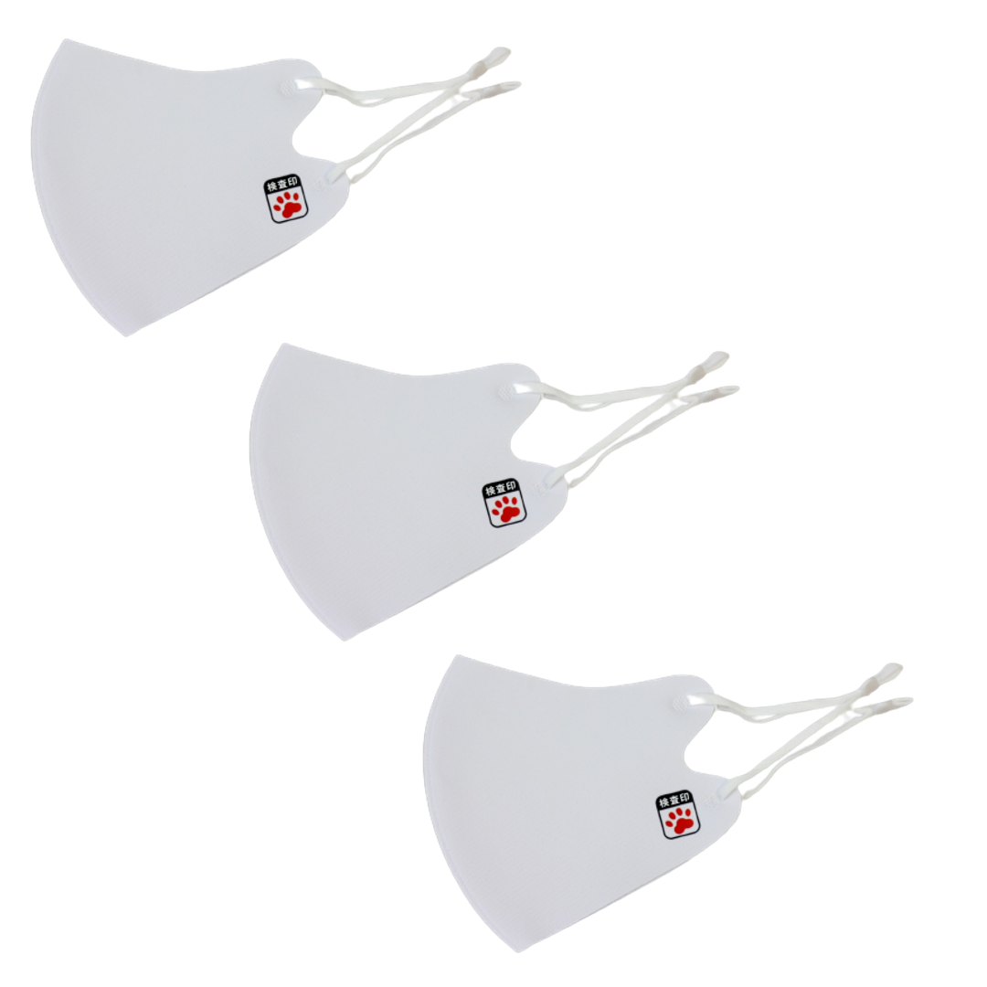 冷感マスク３枚SET (猫) 春夏用 冷感 抗菌 消臭 洗えるマスク