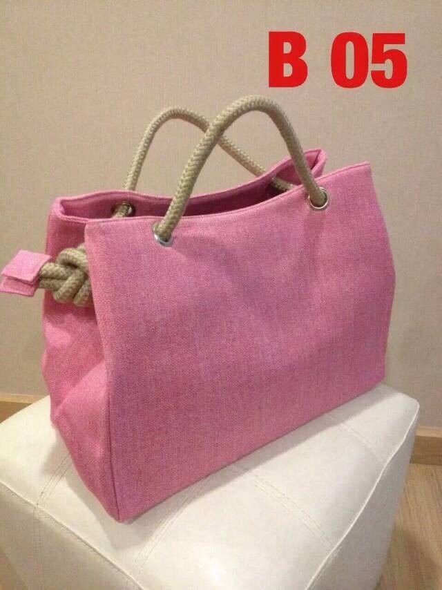 ロープバッグ　ピンク