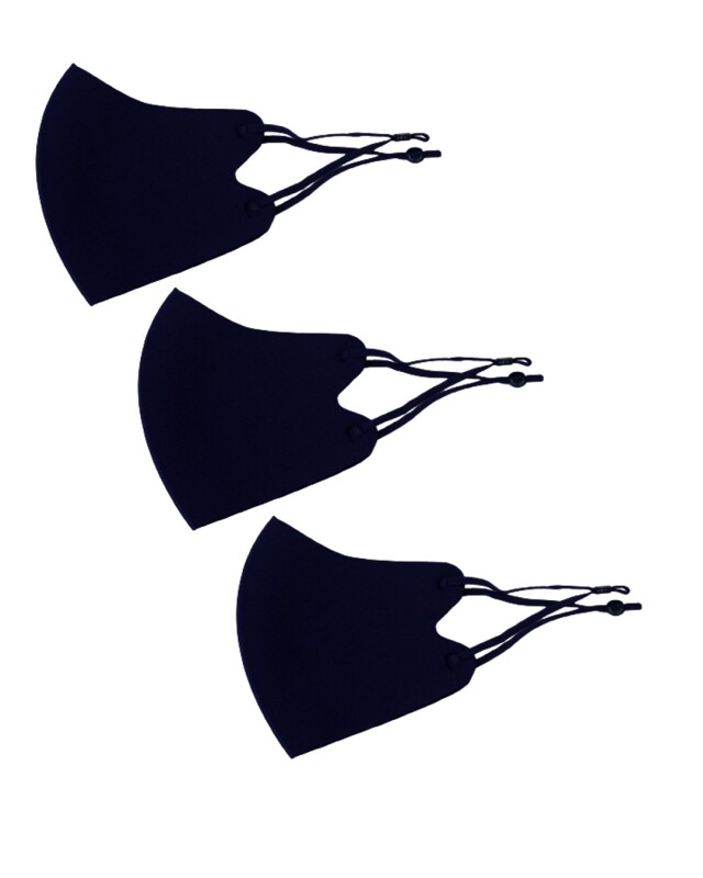 温感マスク３枚SET（黒）秋冬用　温感　抗菌　消臭　防寒　洗えるホットマスク！S,M,L