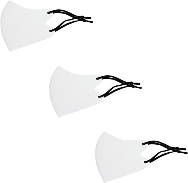 温感マスク３枚SET（白紐黒）秋冬用　温感　抗菌　消臭　防寒　洗えるホットマスク！S,M,L