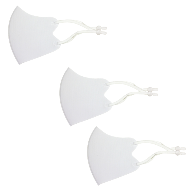 冷感マスク３枚SET (白) 春夏用 冷感 抗菌 消臭 洗えるマスク