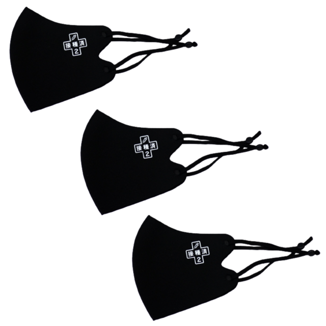 冷感マスク３枚SET (ワクチン接種済) 春夏用 冷感 抗菌 消臭 洗えるマスク