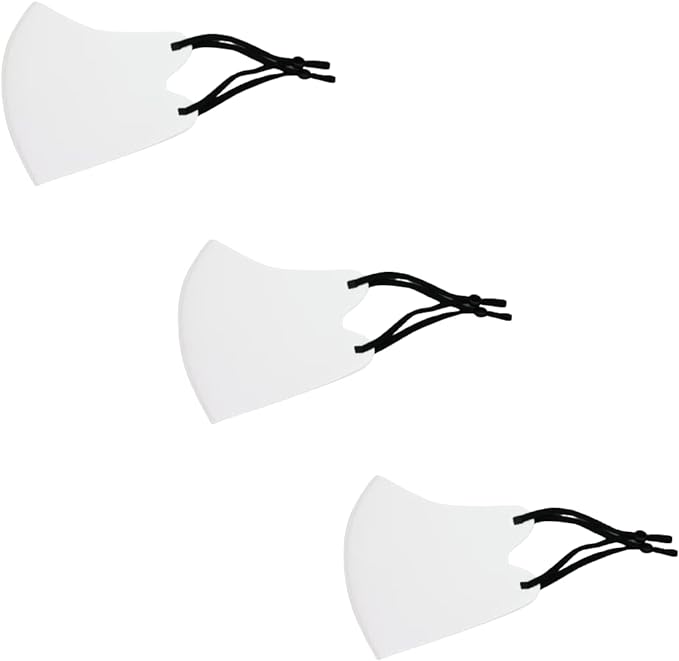 温感マスク３枚SET（白紐黒）秋冬用　温感　抗菌　消臭　防寒　洗えるホットマスク！S,M,L