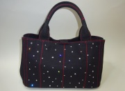 スワロフスキーバッグ ランダム両面 Ｓサイズ(黒)