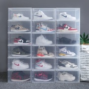お得！スニーカーコレクター愛用クリアケースＳＨＯＥＳ　ＢＯＸ（組み立て式）6個セット