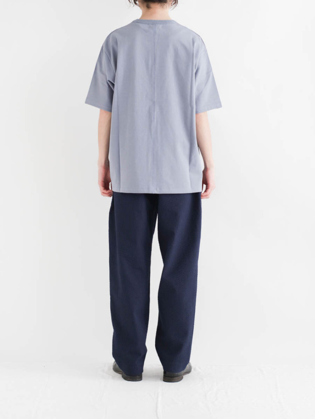 F450/alvana アルヴァナ 長袖Tシャツ 藍染め 蒼染め 2 青 alvana（アルヴァナ）空紡 SHORT SLEEVE TEE SHIRTS（空紡