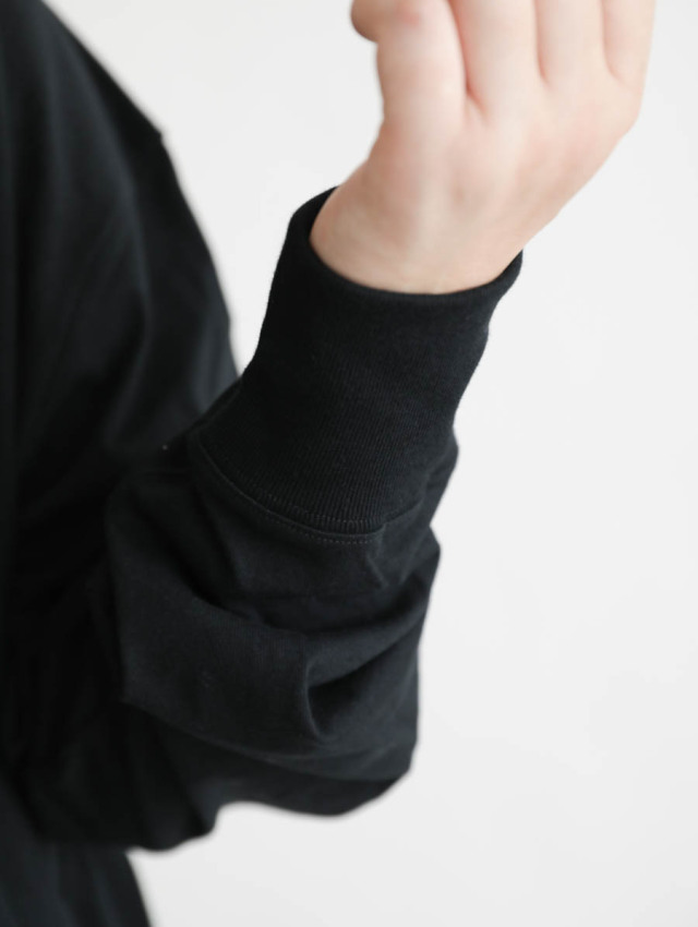 alvana アルヴァナ｜空紡天竺スウェットTシャツ ブラック