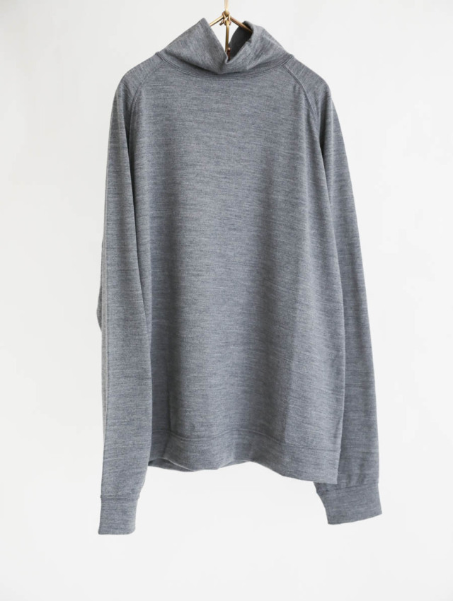 alvana アルヴァナ / メリノウールタートルネックTシャツ グレー 