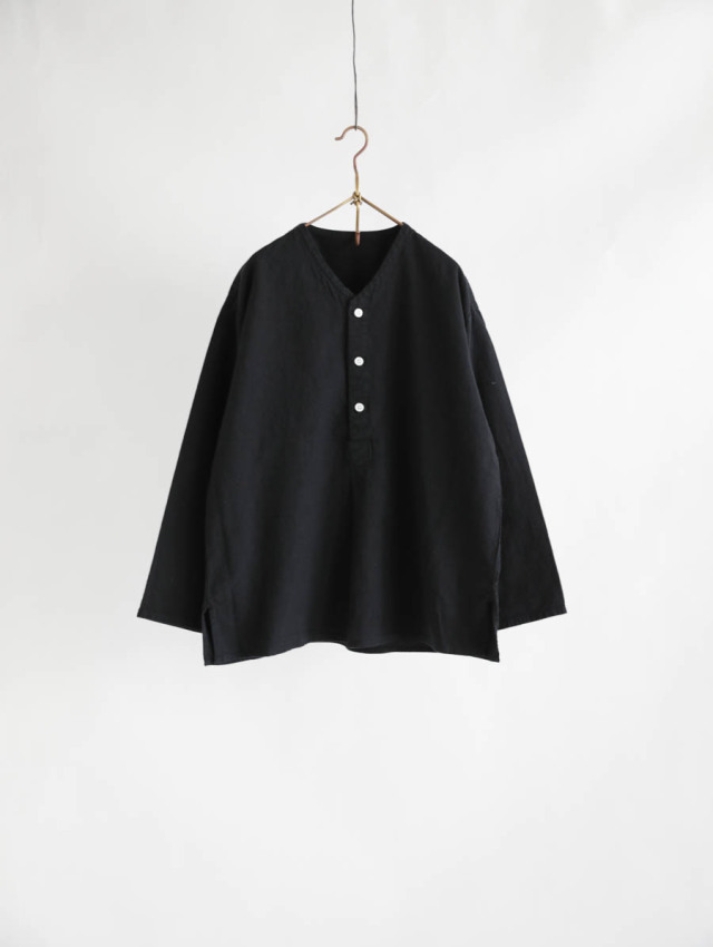 ARTE POVERA アルテポーヴェラ / コットン&リネンMIX製品染ヘンリー 
