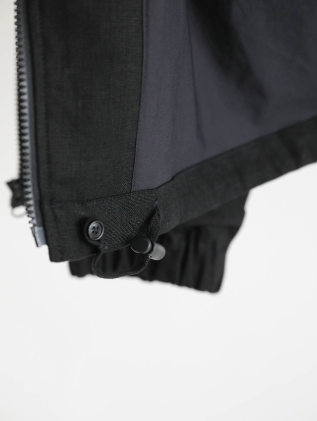 ARTE POVERA アルテポーヴェラ｜リネンキャンバスZIPジャケット ブラック