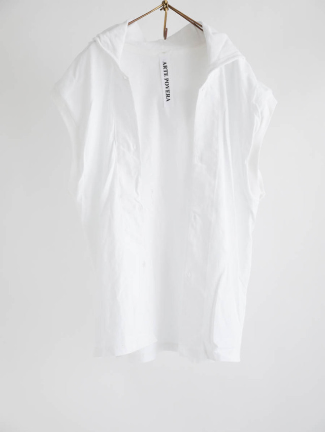 ARTE POVERA アルテポーヴェラ｜ブラック染デニムノーカラージャケット