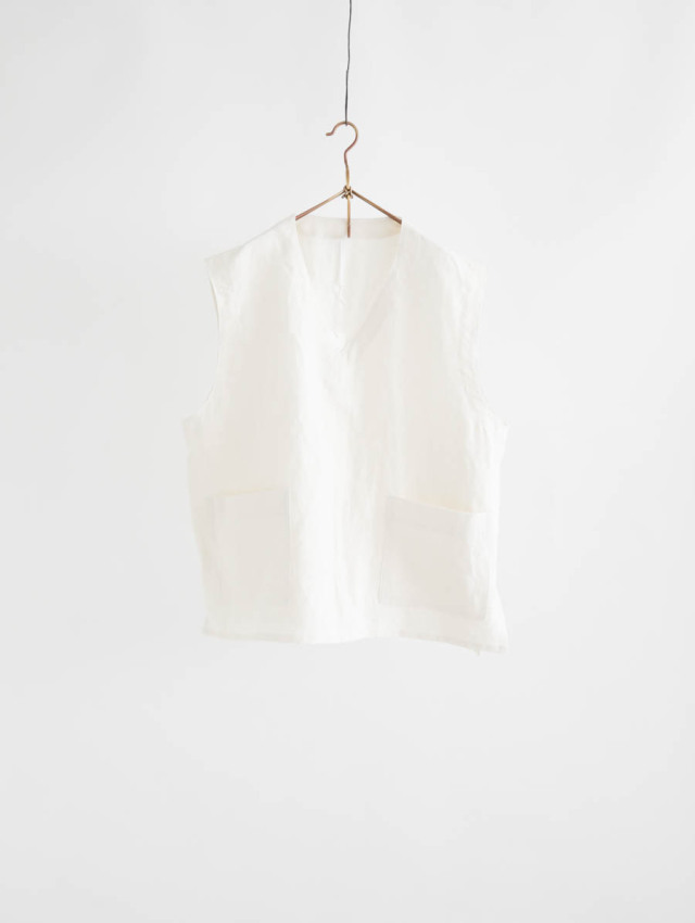 ARTE POVERA アルテポーヴェラ｜リネンキャンバスVネックベスト