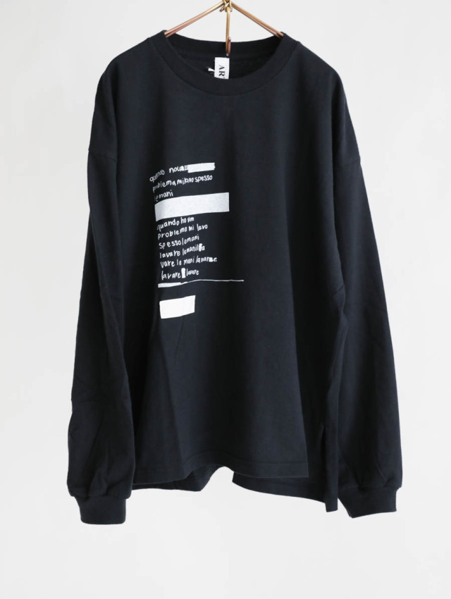 【2024/SS】アルテポーヴェラ ARTE POVERA *ギルダン RE バックギャザーフレンチTシャツ*F黒ブラック(33-2506-533)【62G52】 2024/SS】アルテポーヴェラ ARTE POVERA *ギルダン RE バック