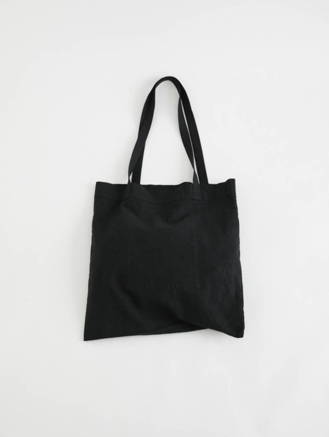 ARTE POVERA 黒 トートバッグ ARTE POVERA アルテポーヴェラ｜「lavare le mani」コットン&リネン