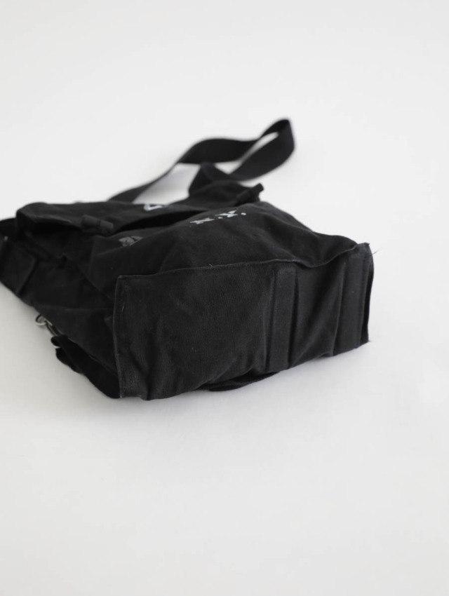ARTE POVERA 1960年代チェコ軍ショルダー黒染ハンドプリントBAG ARTE POVERA アルテポーヴェラ｜1960年代チェコ軍ショルダー RE