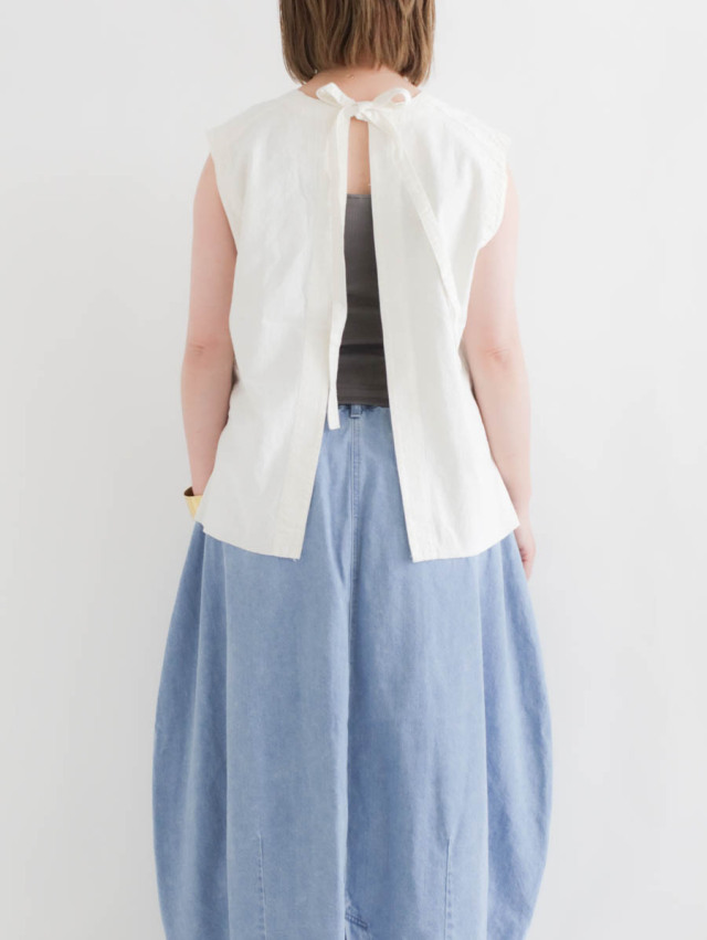 LINEN Vest ARTE POVERA アルテポーヴェラ リネン ベスト ARTE POVERA リネンキャンバス Vネックベスト annabelle