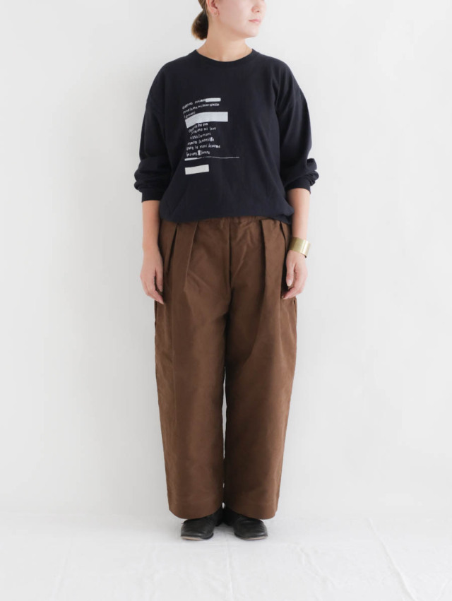 ARTE POVERA アルテポーヴェラ｜モールスキン2タックイージーパンツ