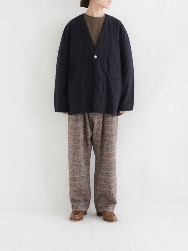 アルテポーヴェラ ARTE POVERA　リネンストライプジャケット ARTE POVERA アルテポーヴェラ | リネンキャンバス 製品染め ZIP