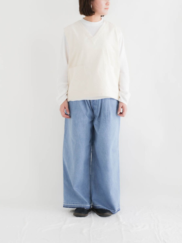 ARTE POVERA アルテポーヴェラ｜12ozデニム2タックワイドカットオフ