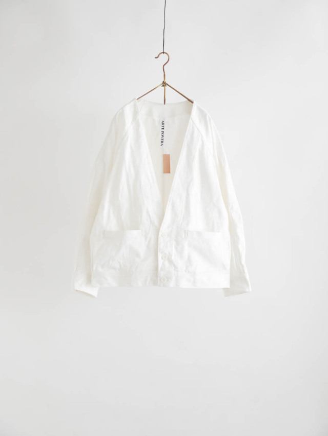 ARTE POVERA ノーカラー デニムジャケット ARTE POVERA アルテポーヴェラ｜12ozデニムノーカラーワークジャケット