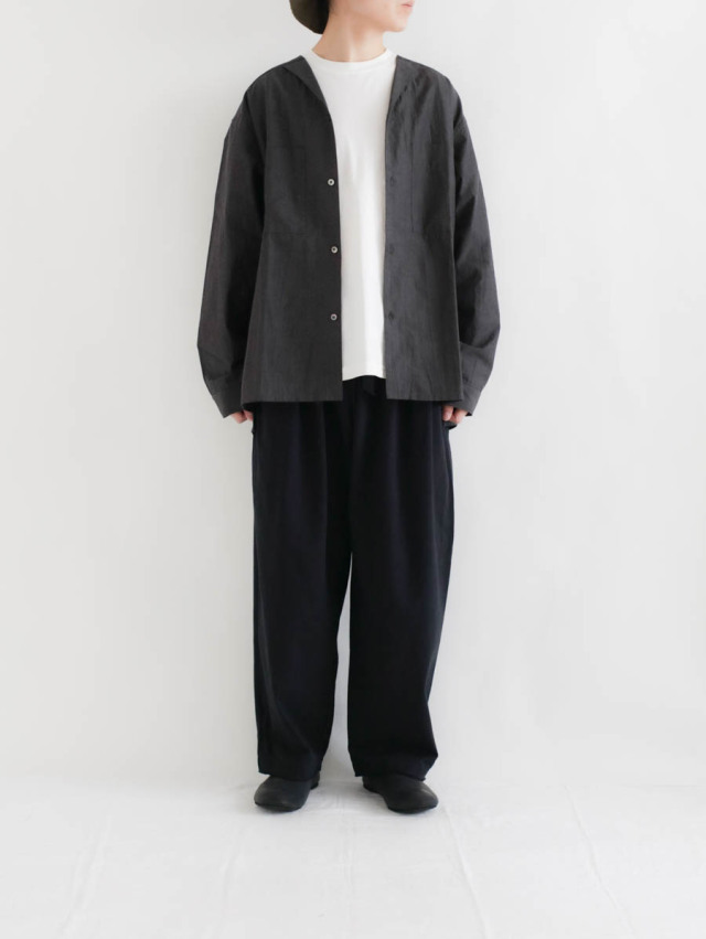 ARTE POVERA アルテポーヴェラ｜16/-ムライト天竺製品染タックパンツ