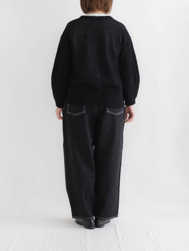 ARTE POVERA アルテポーヴェラ｜12ozデニム2タックパンツ（ブラック）