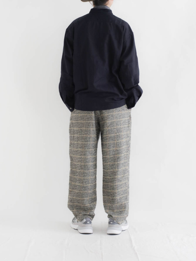 EEL Products イールプロダクツ｜バイカラーシャツ（ネイビー）