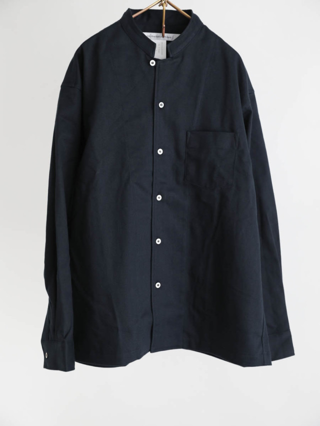 EEL Products イールプロダクツ｜バイカラーシャツ（ネイビー）