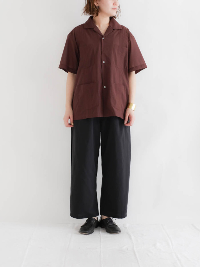 EEL Products イールプロダクツ｜ミントシャツ（ブラウン）