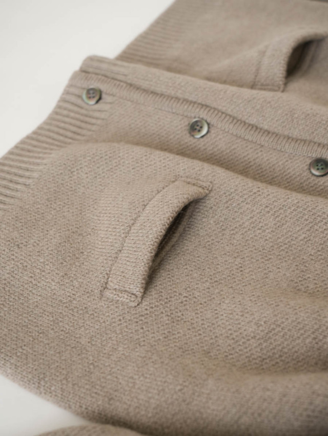 EEL Products イールプロダクツ｜ノルディックカーディガン ライトグレー