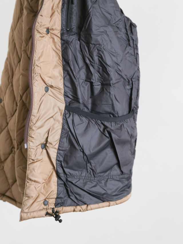 EEL Products イールプロダクツ｜Sazanka Coat×NANGA ベージュ